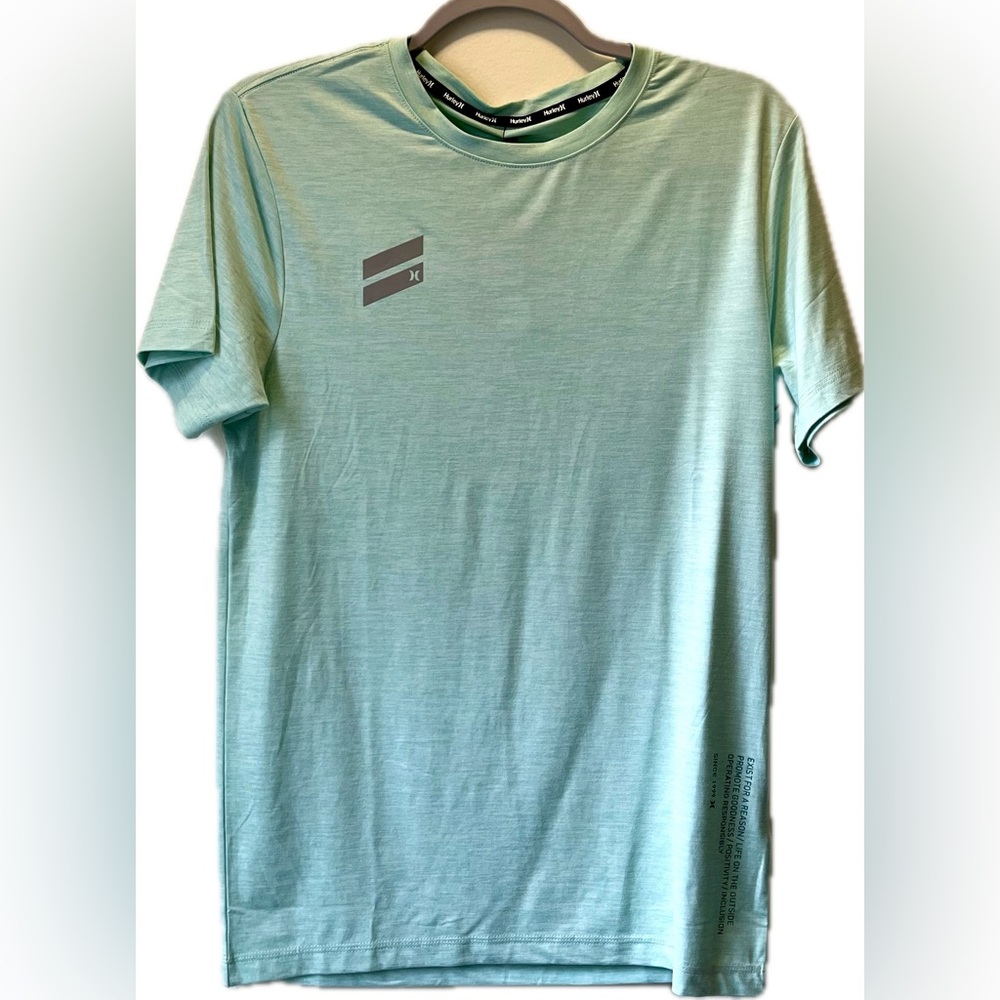 Hurley Exist Performance Tee, Eggshell Blue, Size S